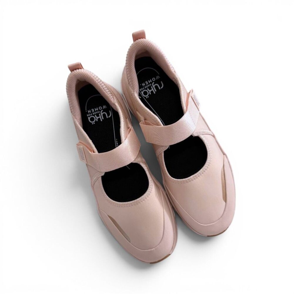 Ryka Women's Devotion Max Mary Jane Walking Shell Pink Sneakers, NEW! Size 11M - Picture 2 of 9